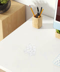 Tape Dispenser Spindle Adapters Plastic Replacement Axles Bundle For Quick No Hassle Tape Replacements Compact And Easy To Install Core Roller Spare Parts To Keep Your Desk Neat And Rolling, clear plastic adapters on desk