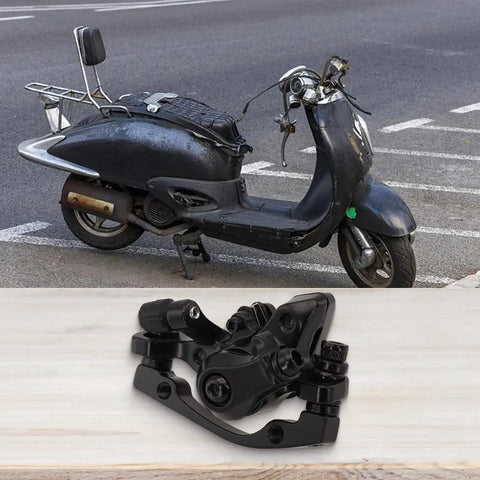 Mechanical Disc Brake Caliper Set For 160mm Rotors Aluminum Alloy Calipers With Metal Pads Front And Rear Compatibility For Electric Bikes Mountain Road And Folding Bikes Dope Stopping Power
