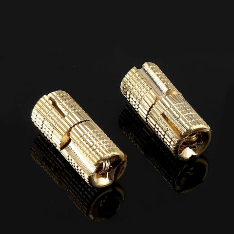 Drum Hinge Brass Concealed Copper Hinge 4 Pack With 180 Degree Opening 10kg Capacity for Craft Boxes and Tables