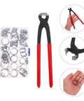 Ultimate Healvian Hose Clamp Pliers Kit With Single And Double Ear Stainless Steel Clamps For Pipe Securing Connection Perfect Handyman Pipe Fitting Tools For Automotive And Industrial Jobs That Get Stuff Done Quick, stainless clamps and pliers set