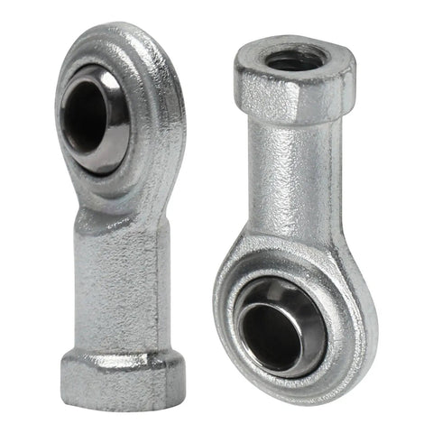 Complete Set Of 4 Rock Solid M8 X 1.25mm Rod End Bearings Featuring Left And Right Hand Thread Steel Heim Joints, two steel joints.