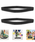 Two Pack Rubber Tank Tracks For RC Chassis Long Wide DIY Replacement For Crawlers, suitable for creative hobby projects.