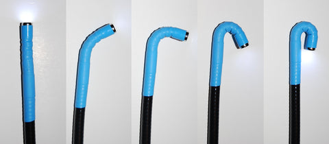 Flexible USB Inspection Camera Borescope with 180 Degree Articulating Probe 8.5mm Diameter showing adjustable angles