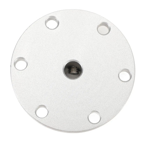 Smooth Operator 8mm Flange Shaft Coupling With Universal Aluminum Mounting Hub and Precision Motor Guide for DIY RC Projects, top view.