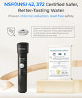 Under Sink Water Filter System 15UB With Faucet Reduces PFAS PFOA PFOS Lead Chlorine Bad Taste And Odor NSF ANSI 42 Certified