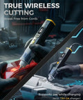 2 In 1 Wireless Ultrasonic Cutter With AI Auto Cooling System, 40kHz Vibration in use cutting and grinding materials