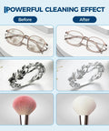 6L Heated Ultrasonic Cleaner Professional Grade 40Khz Digital Timer Heavy Duty Industrial Cleaning Machine Before and After cleaning glasses and jewelry.