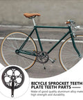 Single Ring Bike Crankset Kit For Single Speed Mountain And Fixed Gear Track Bikes With Beefy Metal Sprocket Tooth Plate