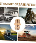 Hydraulic Grease Fittings Kit 25Pcs Set With Straight And Angled Zerk Fittings For Excavator Accessories Pro Grade Grease