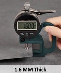 Measuring thickness of Marble Grey Peel And Stick Vinyl Floor Tiles 12x12 Inch Pack Of 20 Self Adhesive Waterproof Flooring