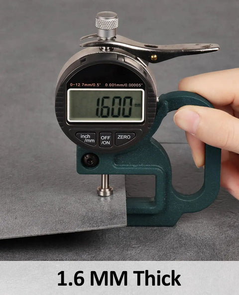 Measuring thickness of Marble Grey Peel And Stick Vinyl Floor Tiles 12x12 Inch Pack Of 20 Self Adhesive Waterproof Flooring