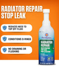 Radiator Stop Leak Treatment For Cars 16 Fl Oz Quickly Stops Leaks And Seepage Protects Against Coolant Loss Prevents Head Gasket Seepage Easy Pour Bottle