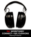 Wireless Hearing Protector With Bluetooth, Gel Cushions, NRR 23 dB, Dope Sound From High Fidelity Speakers And Built In Microphone