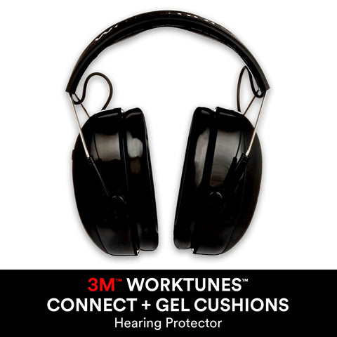 Wireless Hearing Protector With Bluetooth, Gel Cushions, NRR 23 dB, Dope Sound From High Fidelity Speakers And Built In Microphone