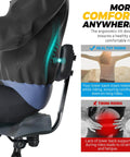 Oversized Bike Seat With Backrest For Maximum Comfort On Long Rides Wide Bicycle Saddle Replacement For Tricycle Electric Commuter And Stationary Bikes Soft Thick Foam Padding Waterproof Adjustable, side view on chair