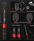 Close-up of 72 tooth ratchet from 52 Piece Torque Wrench And Screwdriver Set With One Quarter Inch Drive, 20 To 260 Inch Pound, 2.3 To 29.4 Nm Dual Range for DIY Bike and Gunsmithing, featuring reversible ratchet head.