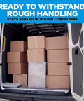 Heavy Duty Packing Tape 2 Inch Wide By 800 Inch Long Clear Two Roll Pack With Dispenser Sticks Like Glue used on boxes in van