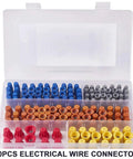 Ultimate Quick Wire Connector Kit With 110 158 Or 220 Pcs Screwless Terminal Blocks Offering Heavy Duty Nylon Housing And Strong Internal Springs For Super Secure Electrical Hookups That Are Easy To Install Anywhere You Need Reliability Without, 220-piece electrical wire connectors in plastic case