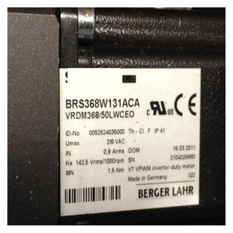 High Precision Stepper Motor With All Around Control Methods For CNC And Automation Easy Maintenance And Cost Reduction Model BRS368W131ACA For Precise Positioning And Speed Control In Industrial Equipment, label view
