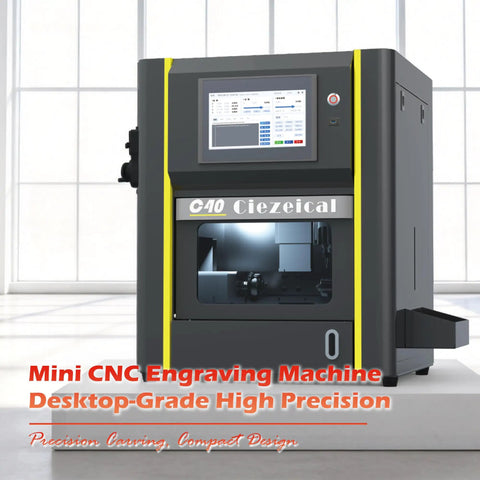Four Axis Desktop CNC Router With 36000 RPM 1200W Water Cooled Spindle, elegant compact design for precise engraving.