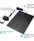 20W Solar Panel Kit With Built In Maintenance Pulse And Smart MPPT Charge Controller For Dump Trailers Waterproof All Weather