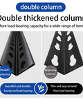 Double thickened column comparison for Killer 5 Tier Steel Storage Shelving Unit With Adjustable Metal Racks For Garage Warehouse And Basement Setup.