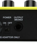 Back panel of Compact Digital Percussion Pad With 22 Onboard Sounds, Kick Drum Included, SPD-1K Yellow, showing ports and knobs.