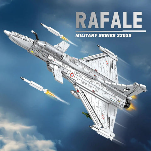 Rafale Inspired Fighter Jet Building Set For Adults And Teens 14 And Up, 2099-Piece 1:18 Scale Military Aircraft Model Kit