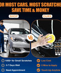 Comparison of professional car scratch repair and 2026 Upgraded Scratch Remover For Vehicles With Wipe And Sponge Car Scratch Repair Kit For Deep Scratches Easy To Use And Real Deal For Car Paint Polishing And Repair showing cost and time differences.