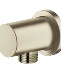 Rain Shower Wall Union With Brushed Nickel Infinity Finish For A Spa Vibe, 1/2 Inch NPT Female Threads, Backflow Check Valve