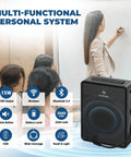 Wireless Microphone Headset Beast 15W Megaphone Speaker And Bluetooth Mic Personal PA System shown in classroom setting