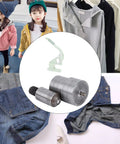 Heavy Duty Grommet Punch Die Set For Hand Press Machine, Metal Eyelet Tool For Rivets, shown with clothing and denim applications