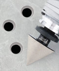 Pro Grade Two Inch Diamond Beveling Chamfer Bit For Porcelain Ceramic Granite Tiles Five Eighths Eleven Thread To Three Eighths Hex Shank