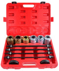 All-in-One Universal Press And Pull Sleeve Kit For Cars, Vans And Trucks Engines with 20 Adjustable Sleeves in red case
