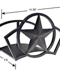 Star Mount Hose Butler Holds 125 Feet Of Five Eighth Inch Hose Black Heavy Duty Steel Garden Hose Organizer with star design