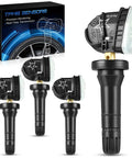 Straight Fire Preprogrammed Tire Pressure Sensor Heavy Duty Direct Fit Replacement Smooth Operator For Buick Enclave Cadillac Lacrosse Equinox Models 13598771 displayed with packaging.