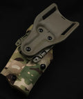 Hardcore Black Eight Thirty Two Gun Holster Screws And Rock Solid T Nuts Fastener Kit With Hex Driver For Kydex Plates And Leather Sheath No Fuss Install with camouflage fabric.