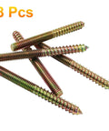 Rock Solid 3/8 Inch 16 Thread By 4 Inch Heavy Duty Hanger Bolts 8 Pack Drywall And Lumber Mounting Double End Screws, pack of 8 screws.