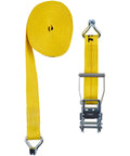 Beefy 2 Inch By 40 Foot Heavy Duty Ratchet Tie Down With J Hooks And Extra Long Handle For Maximum 3333 Lbs Working Load Limit