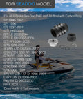 Carbon Seal Drive Line Rebuild Kit With Boot For Sea Doo Jet Ski Models image with parts and compatibility list