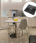 Heavy Hitter Iron Table Leg Mount Brackets To Fix Wobbly Furniture Legs No Sweat Diy Replacement Hardware Rock Solid Connector Plates displayed in modern kitchen.