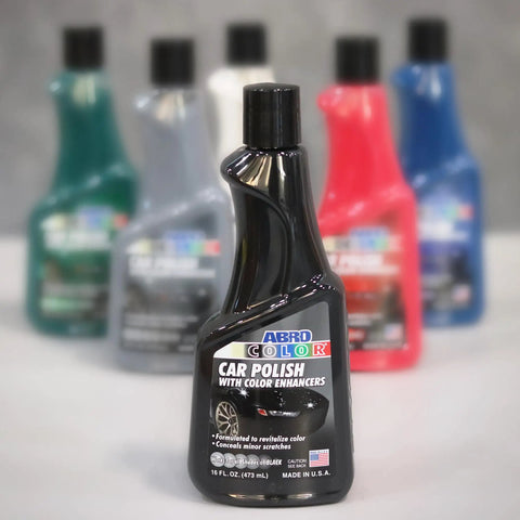 Black Car Polish 16 Oz for deep gloss and scratch repair on dark paints erases swirl marks, scuffs, light scratches, restores finish