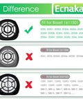 Comparison of Replacement Featherweight Filters For 3-In-1 Lightweight Stick Vacuum 2030 Series 1611501 compatibility chart.