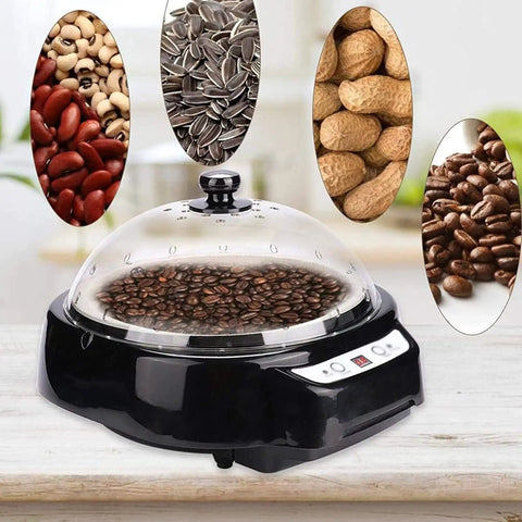 Knock Yourself Out Electric Coffee Roaster Machine With Precision Timer And Heat Dial Black Bean Popping And Nut Drying Appliance, roasting coffee beans.