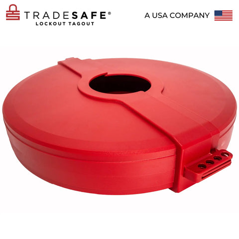 Gate Valve Lockout Kit For 10 To 13 Inch Valve Handles Red Lockout Tagout OSHA Compliant
