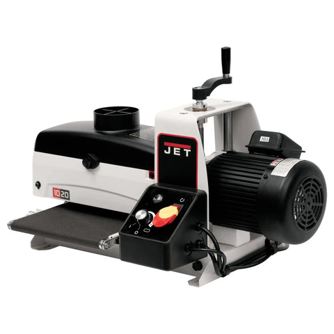 10 Inch Benchtop Drum Sander With 1 HP 115V Single Phase Power, Beefy Die Cast Aluminum And Steel Build, Infinitely Variable Speed, Quick Change Abrasive Take Up Fasteners, Durable Drum For Fine Woodworking Finishes
