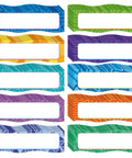 Neon Magnetic Name Labels Set 50 Pcs 6 By 2 Inches Reusable Magnetic Dry Erase Tags For Classrooms Offices Home Whiteboards