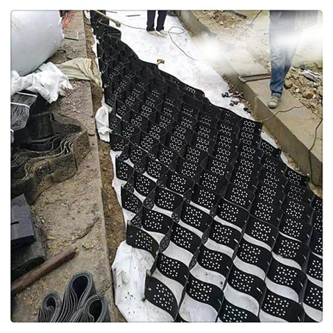 Foldable Polyethylene Honeycomb Pavers For Permeable Gravel Drainage No Fuss Lawn And Patio Grid Slab 6x10m Ground Stabilizer