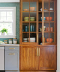 Champagne Bronze Cabinet Pulls 2 Pack With Backplates 7.5 Inch Center To Center Drawer Handles on wood cabinet