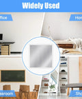 DIY Wall Repair Kit No Pro Needed With 4 Large 12 Inch Self Adhesive Mesh Patches shown in office, home, classroom, and shop settings.